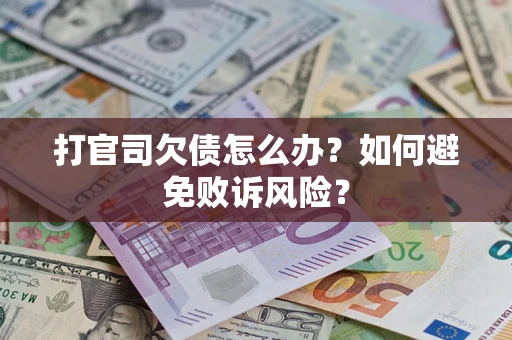 北京打官司欠债怎么办？如何避免败诉风险？