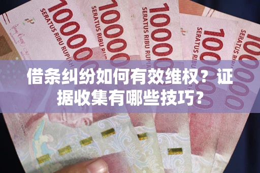 北京借条纠纷如何有效维权？证据收集有哪些技巧？