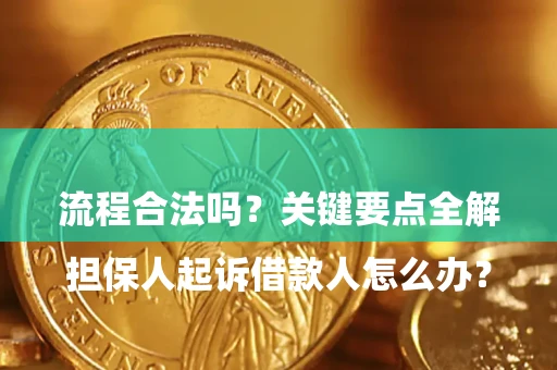北京

担保人起诉借款人怎么办？流程合法吗？关键要点全解析